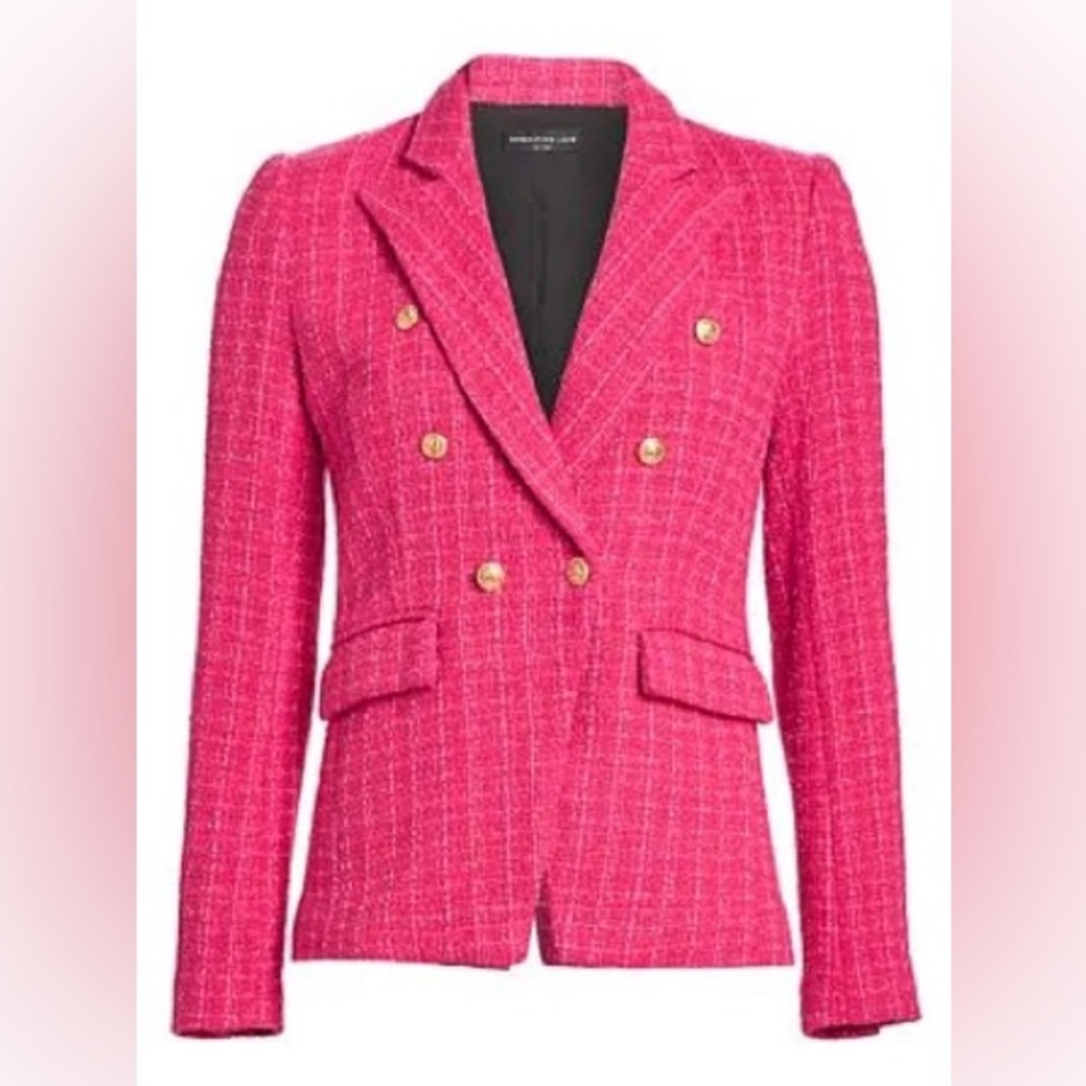 Generation Love Eliza Double Breasted in Pink Tweed in size Small